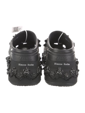 Simone Rocha X Crocs Rubber Crystal Embellishments Mules