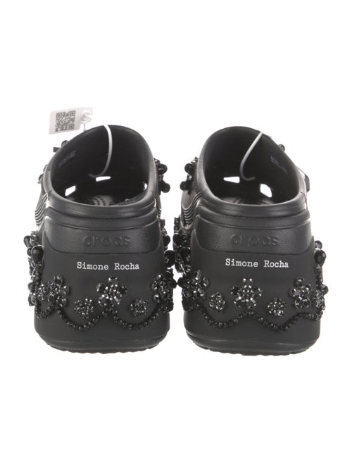Simone Rocha X Crocs Rubber Crystal Embellishments Mules