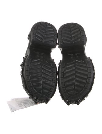 Simone Rocha X Crocs Rubber Crystal Embellishments Mules