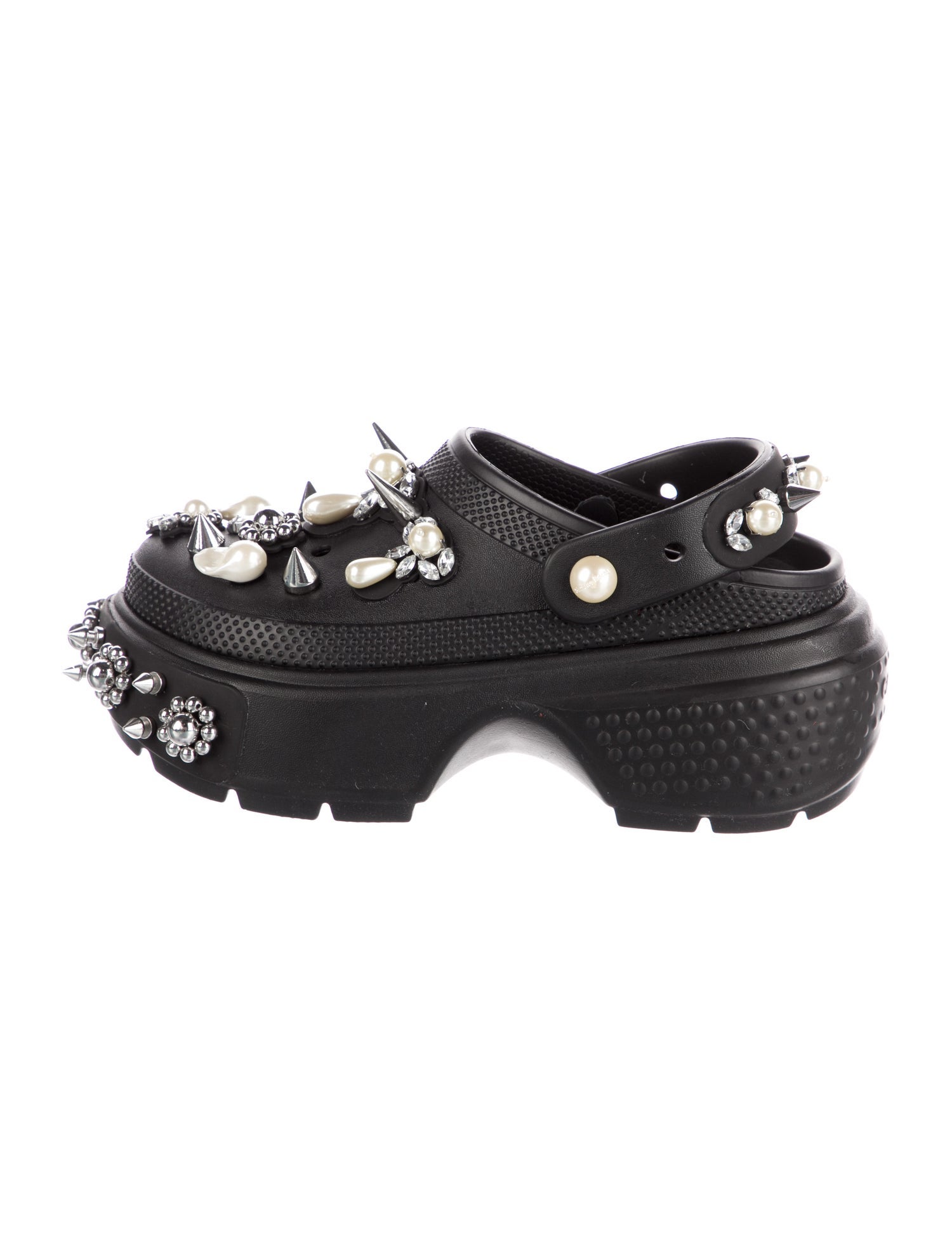 Simone Rocha X Crocs Rubber Patterned Mules