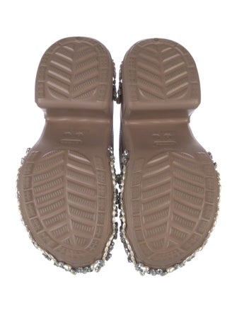 Simone Rocha X Crocs Rubber Crystal Embellishments Slides