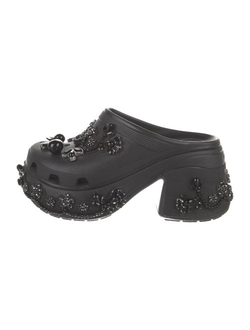 Simone Rocha X Crocs Rubber Crystal Embellishments Mules
