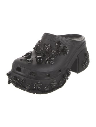 Simone Rocha X Crocs Rubber Crystal Embellishments Mules