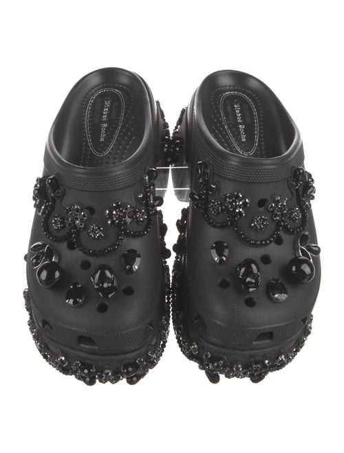 Simone Rocha X Crocs Rubber Crystal Embellishments Mules