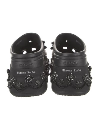 Simone Rocha X Crocs Rubber Crystal Embellishments Mules