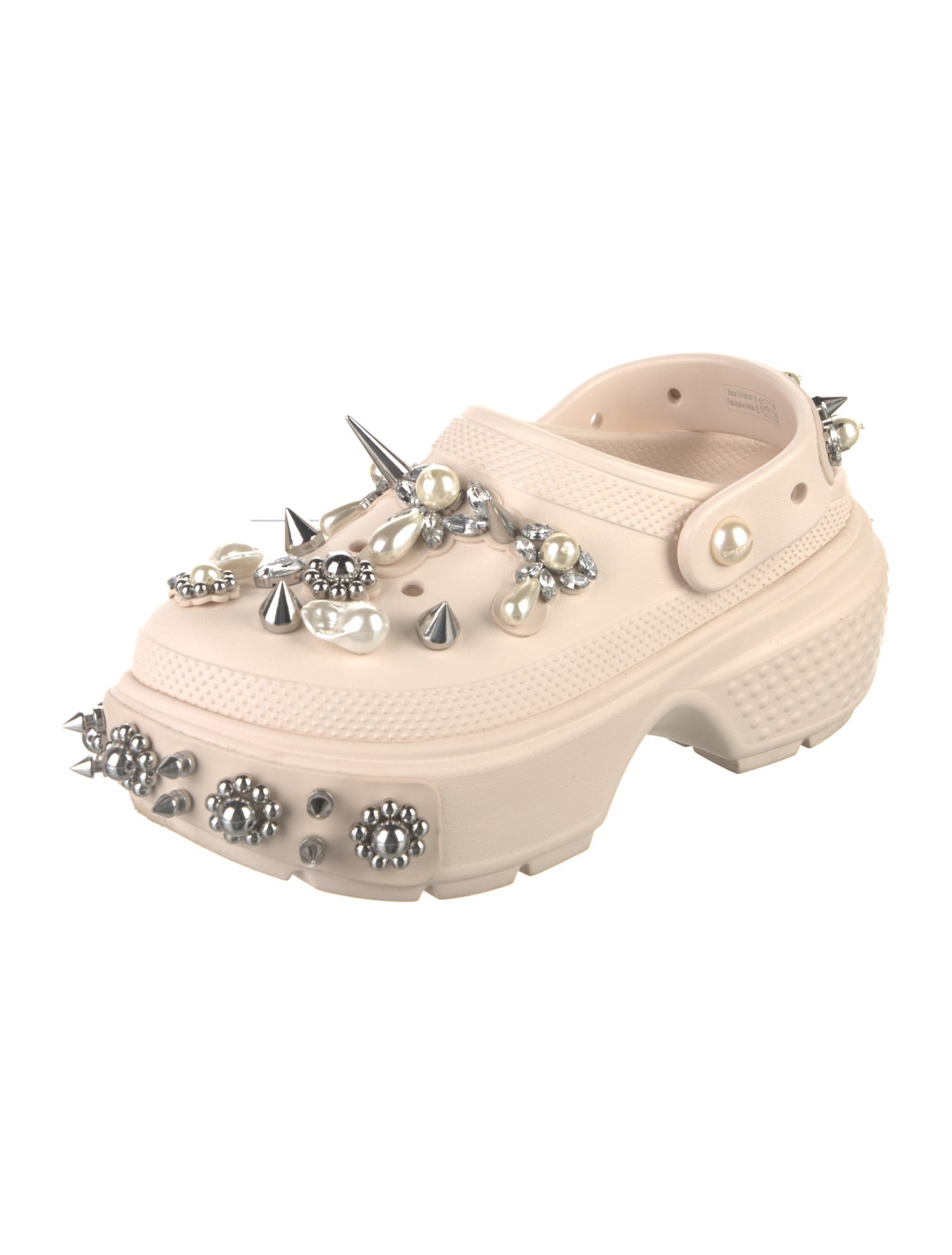 Simone Rocha X Crocs PVC Crystal Embellishments Slingback Flats