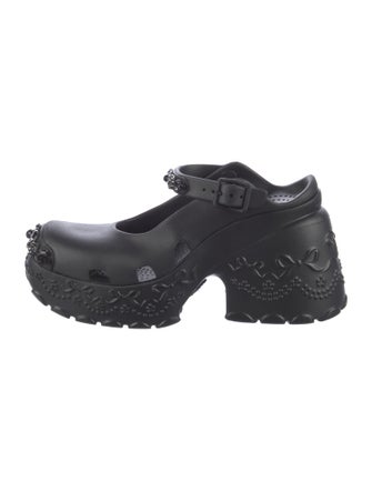 Simone Rocha X Crocs Rubber Crystal Embellishments Slides