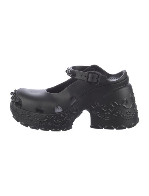 Simone Rocha X Crocs Rubber Crystal Embellishments Slides