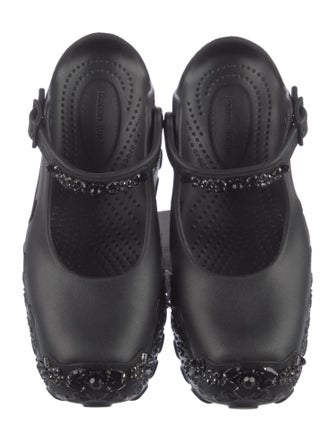 Simone Rocha X Crocs Rubber Crystal Embellishments Slides
