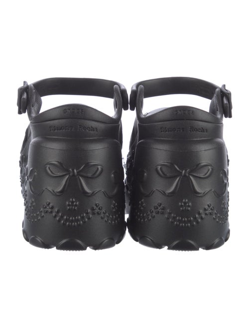 Simone Rocha X Crocs Rubber Crystal Embellishments Slides