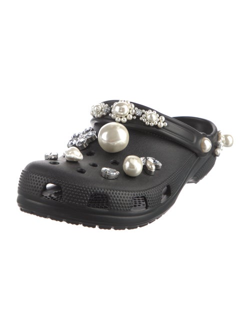 Simone Rocha X Crocs Rubber Crystal Embellishments Mules