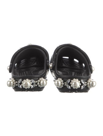 Simone Rocha X Crocs Rubber Crystal Embellishments Mules