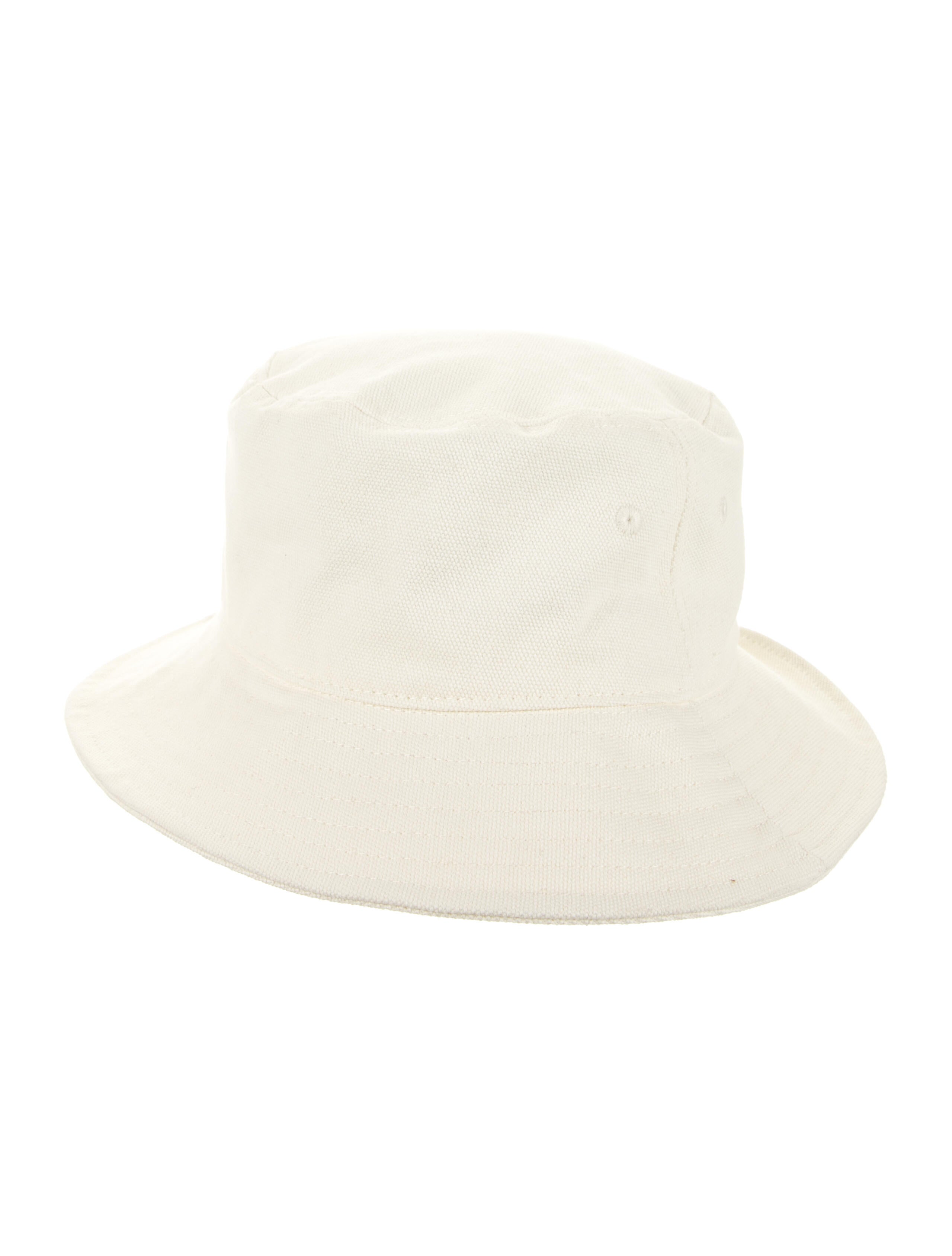 Stussy x Comme Des Garcons Ivory Cotton Bucket Hat 