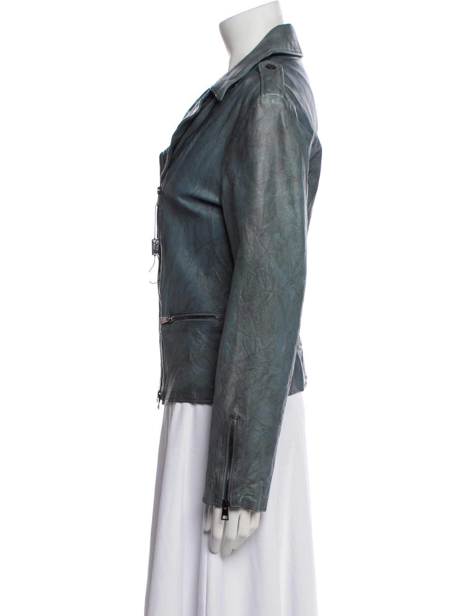 Scuola del Cuoio Leather Biker Jacket