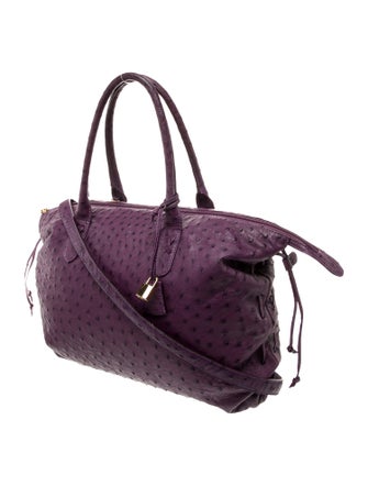 Scuola del Cuoio Ostrich Top Handle Bag