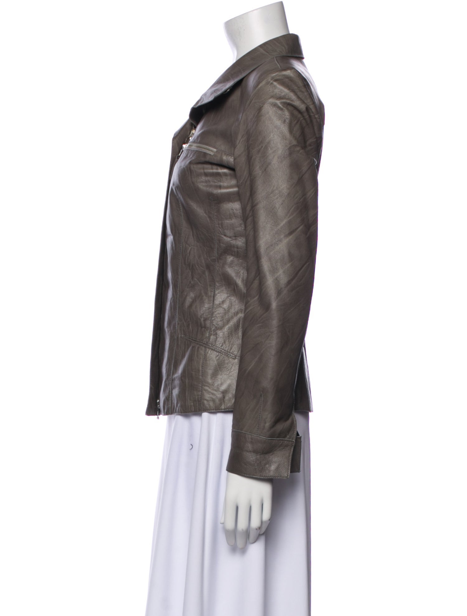 Scuola del Cuoio Leather Biker Jacket