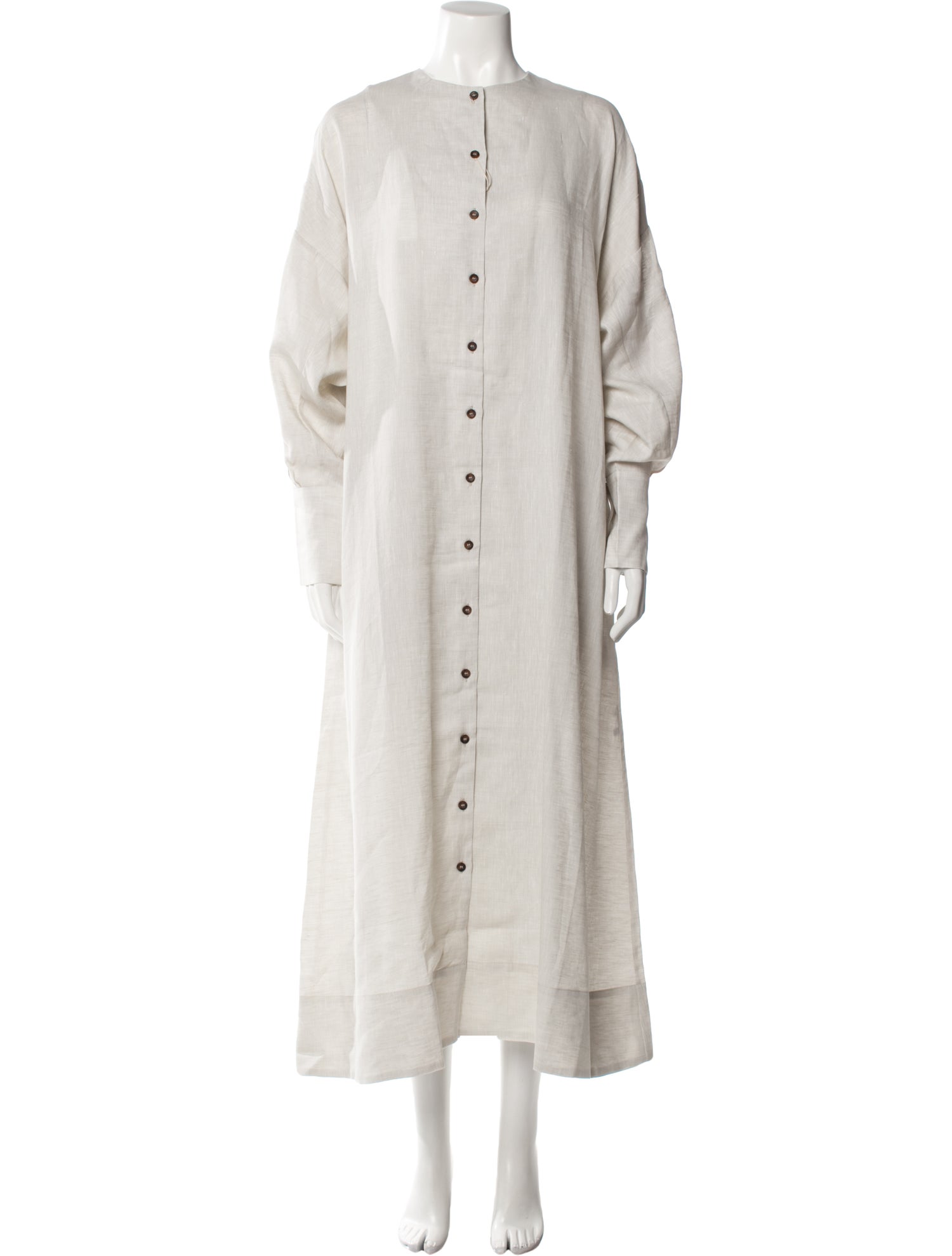 Asceno Crew Neck Long Dress