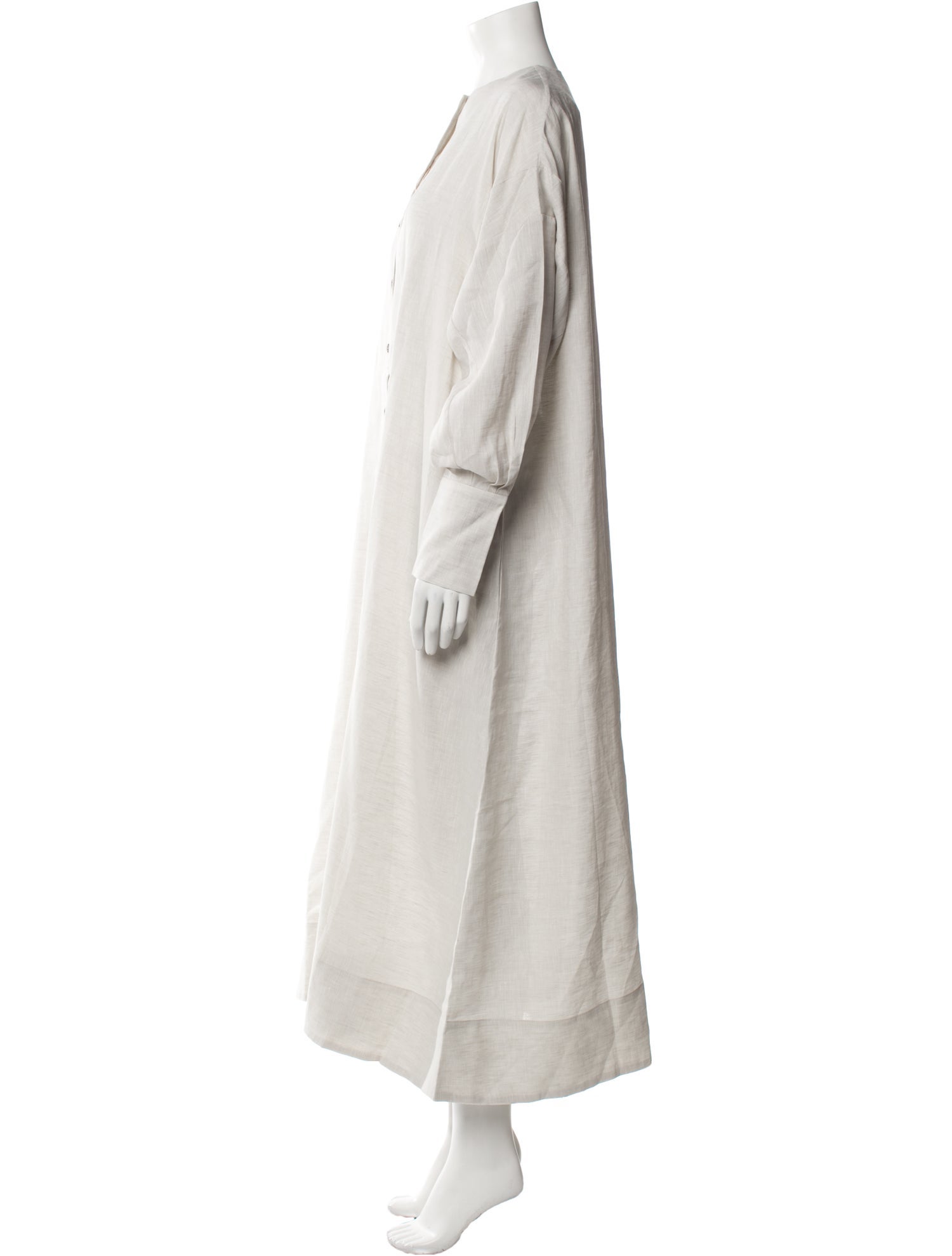 Asceno Crew Neck Long Dress