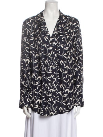 Asceno Silk Printed Top