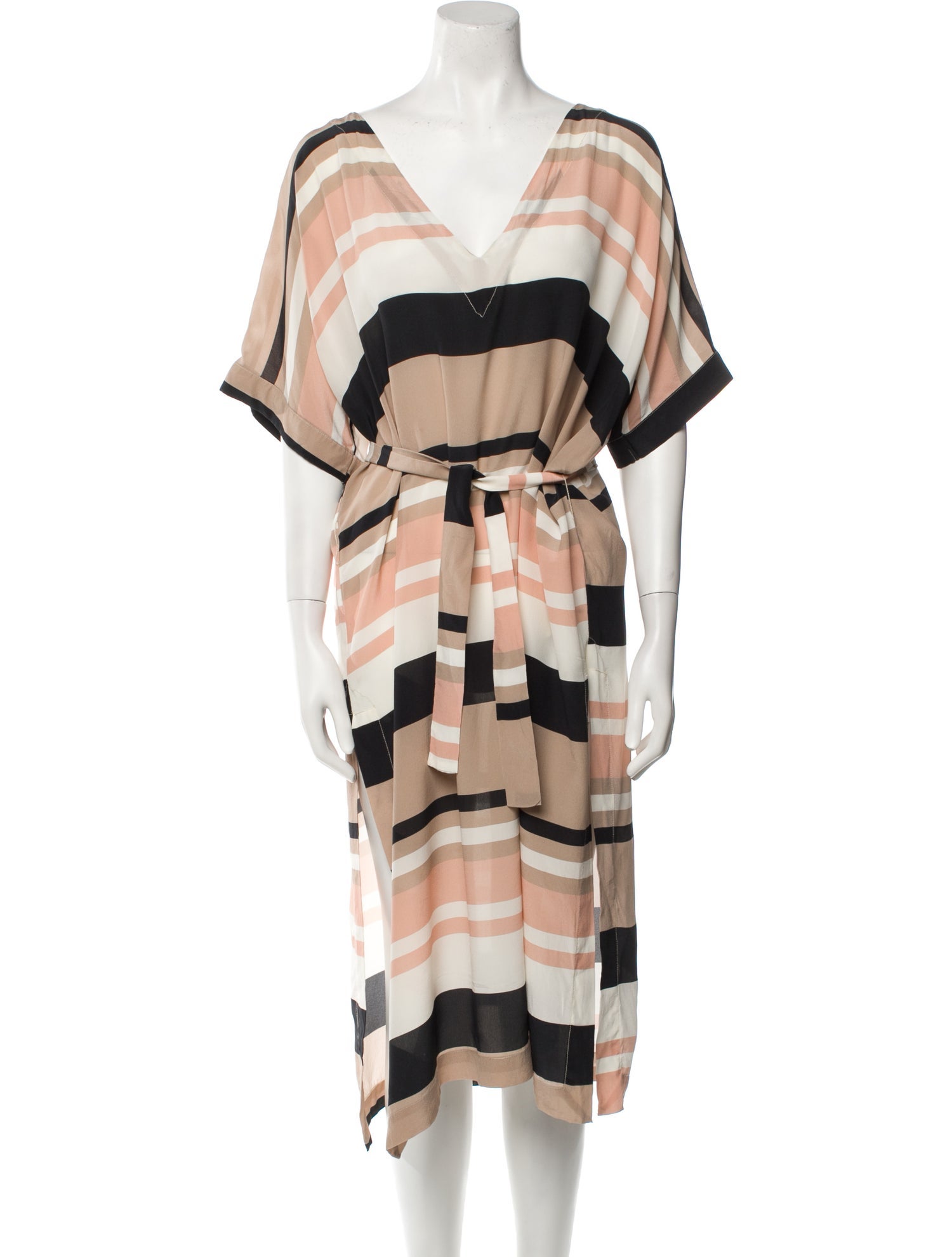 Asceno Silk Midi Length Dress