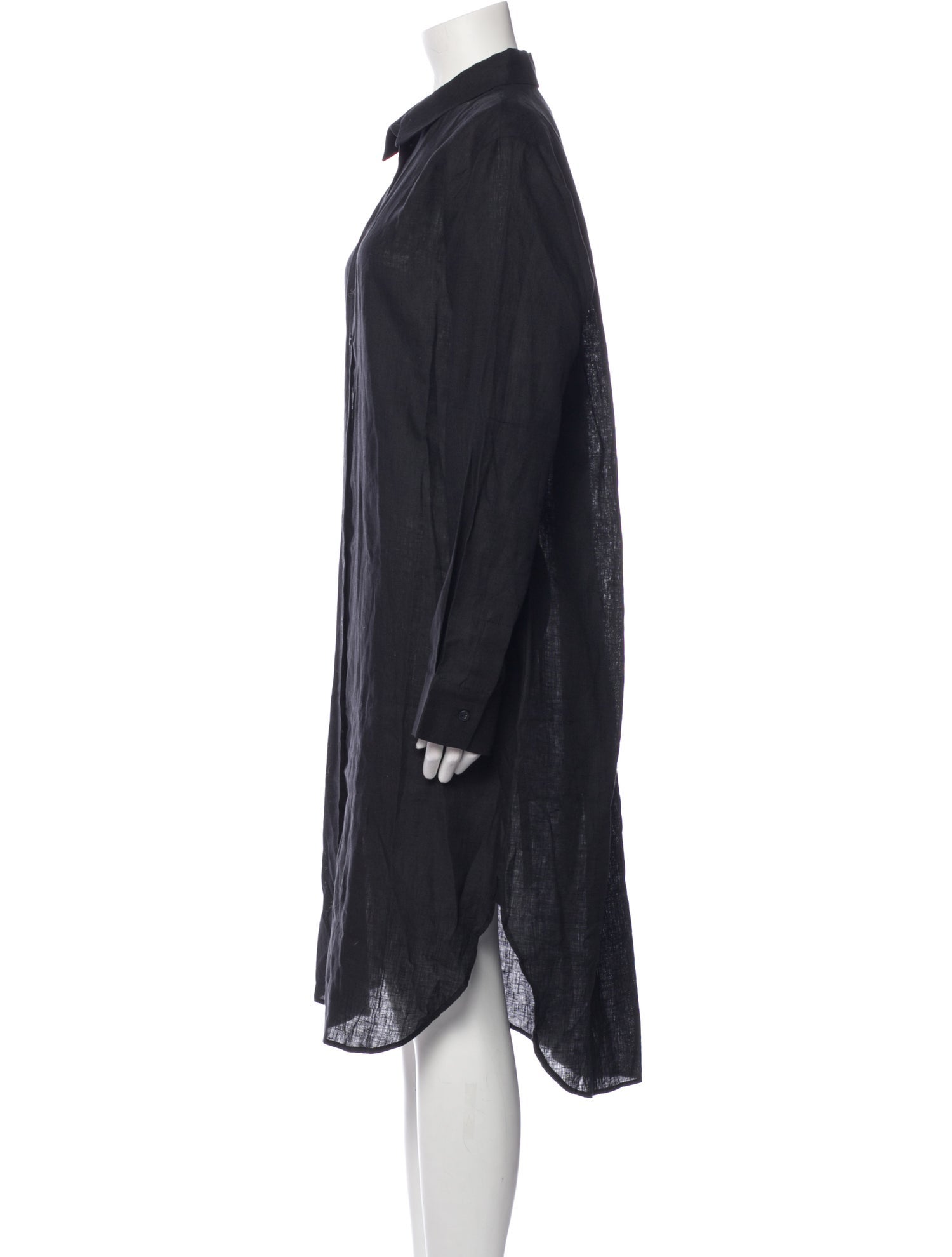 Asceno Linen Midi Length Dress