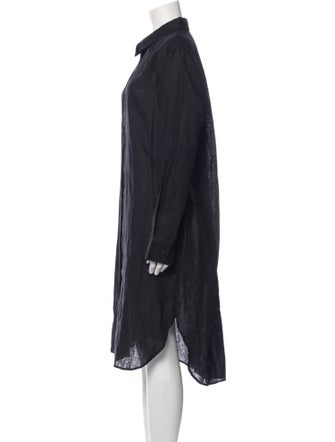 Asceno Linen Midi Length Dress