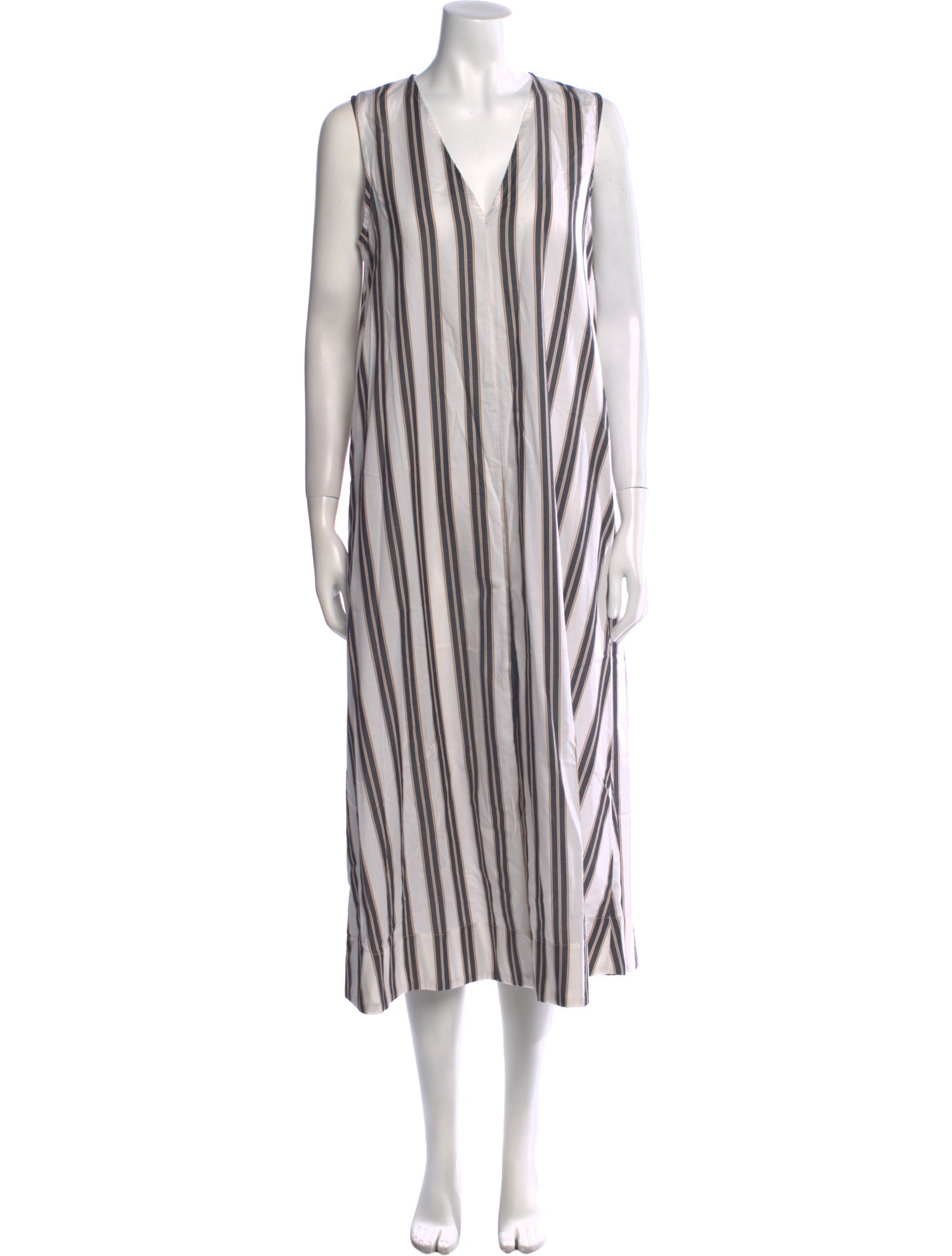 Asceno Striped Long Dress