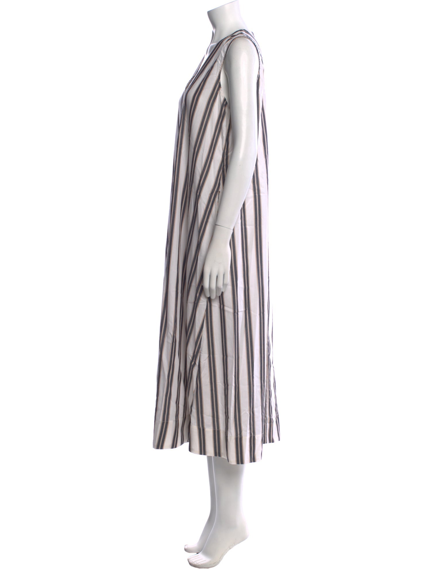 Asceno Striped Long Dress