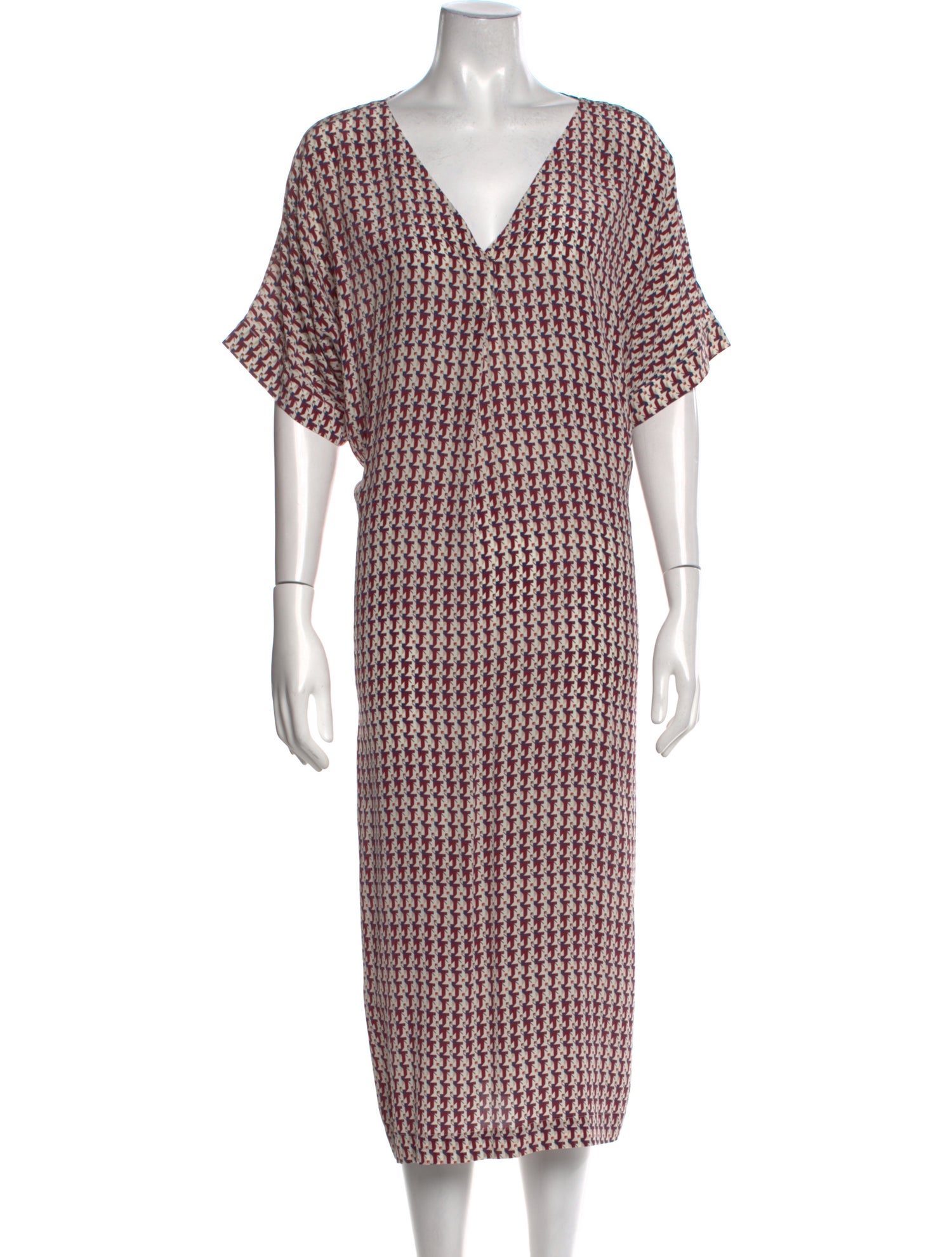 Asceno Silk Midi Length Dress