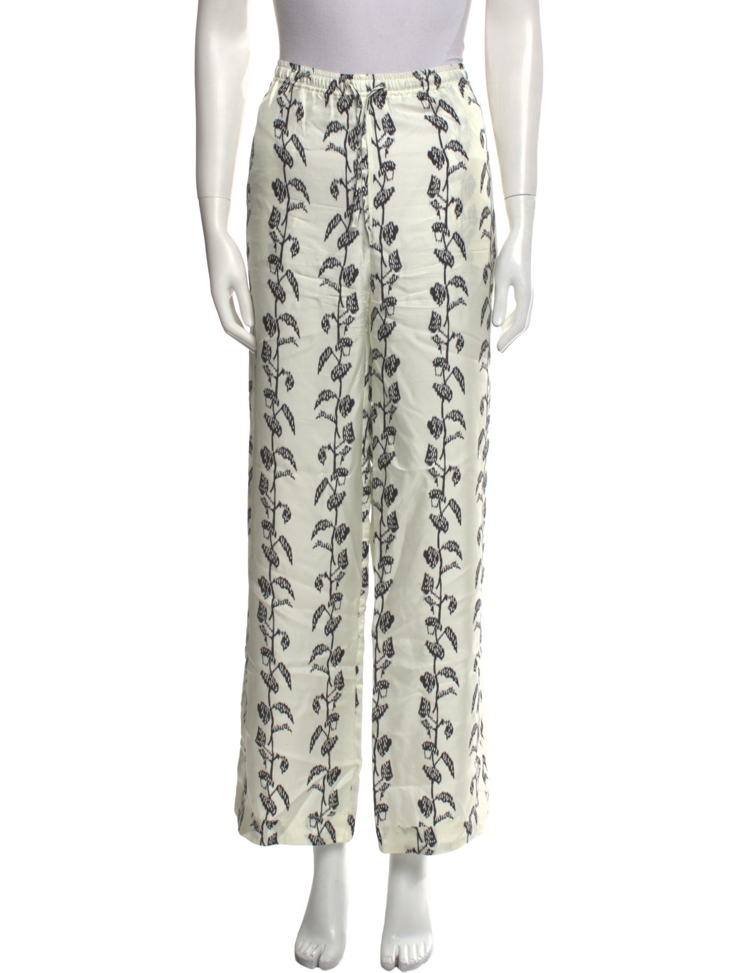 Asceno Silk Wide Leg Pants