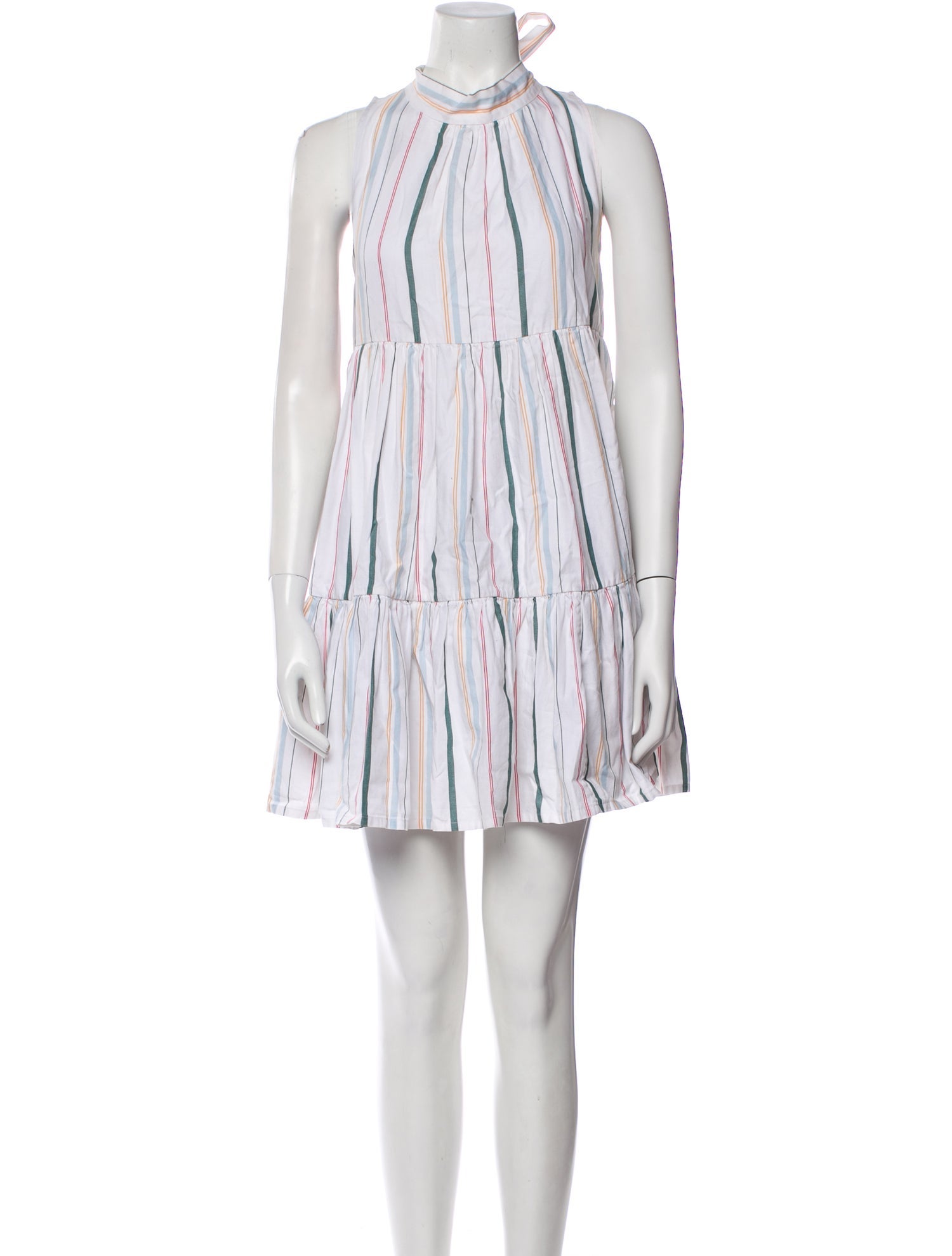 Asceno Striped Mini Dress