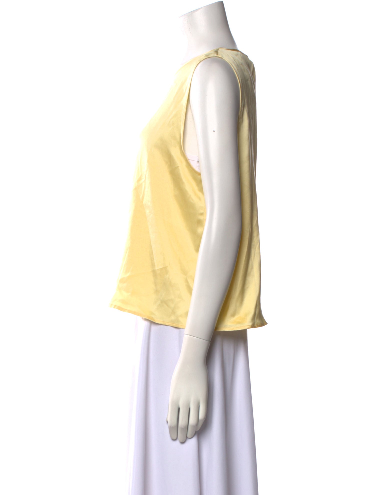 Asceno Silk Scoop Neck Top w/ Tags