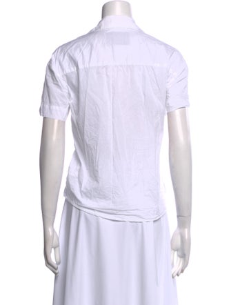 Asceno Short Sleeve Button-Up Top