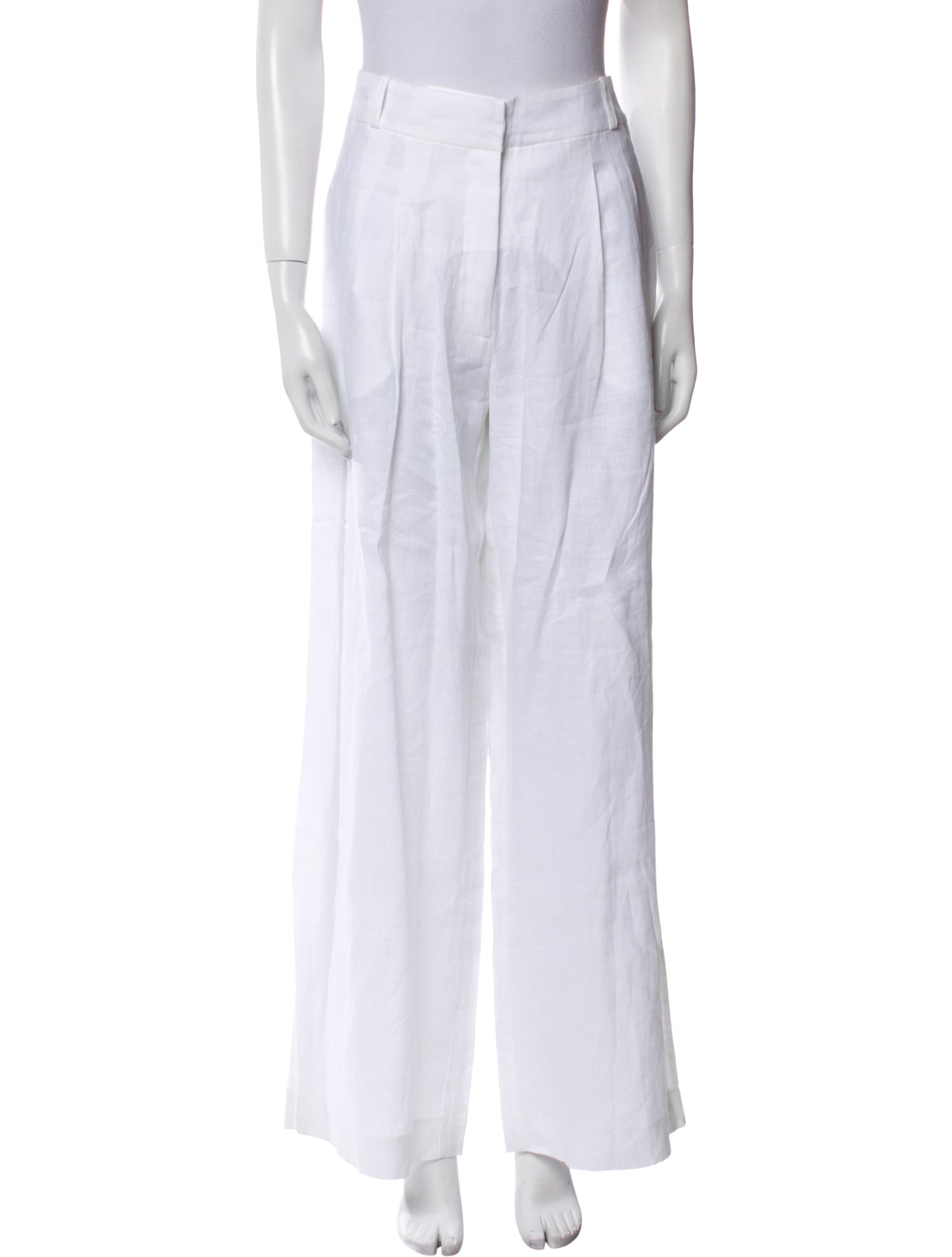 Asceno Linen Wide Leg Pants
