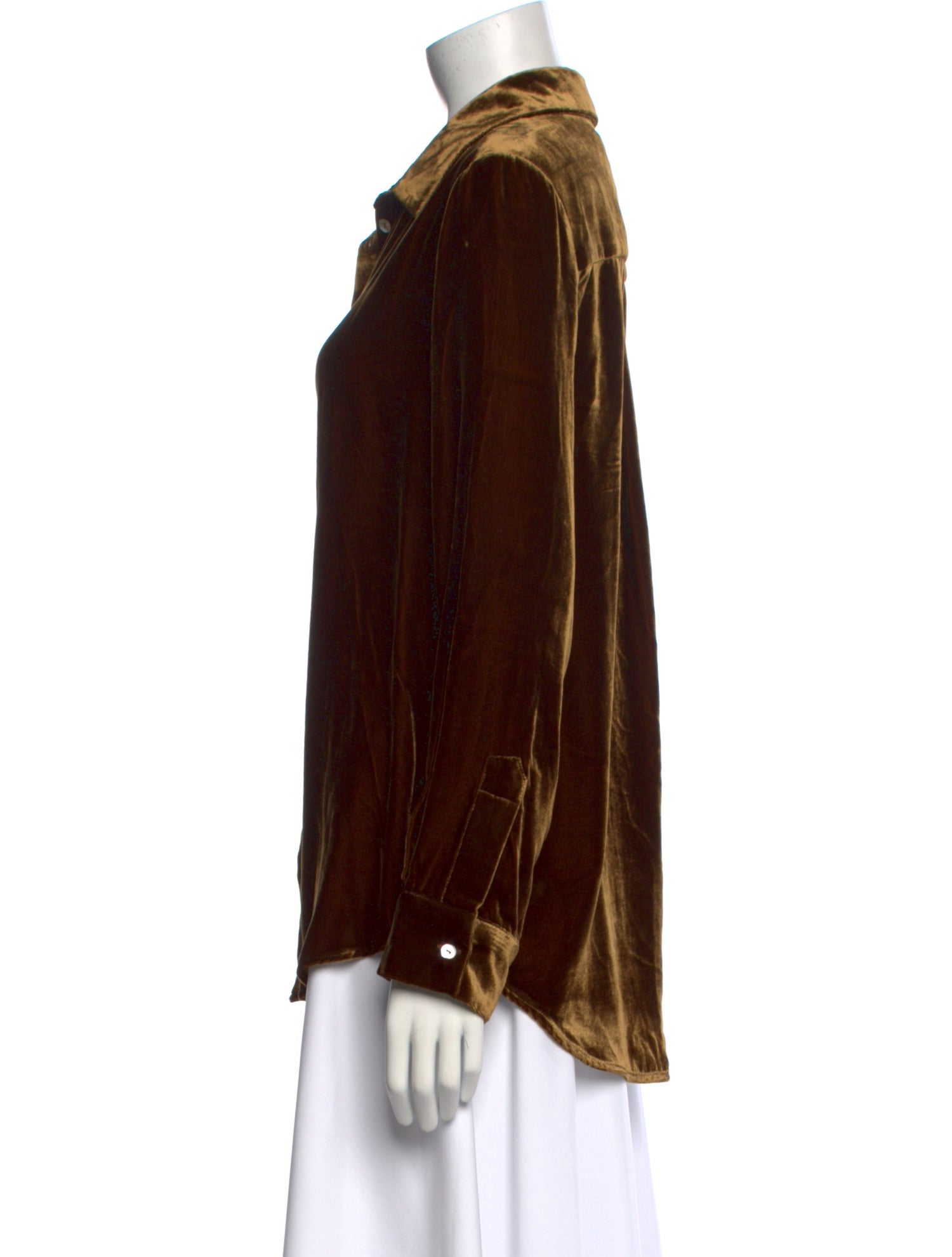 Asceno Long Sleeve Button-Up Top