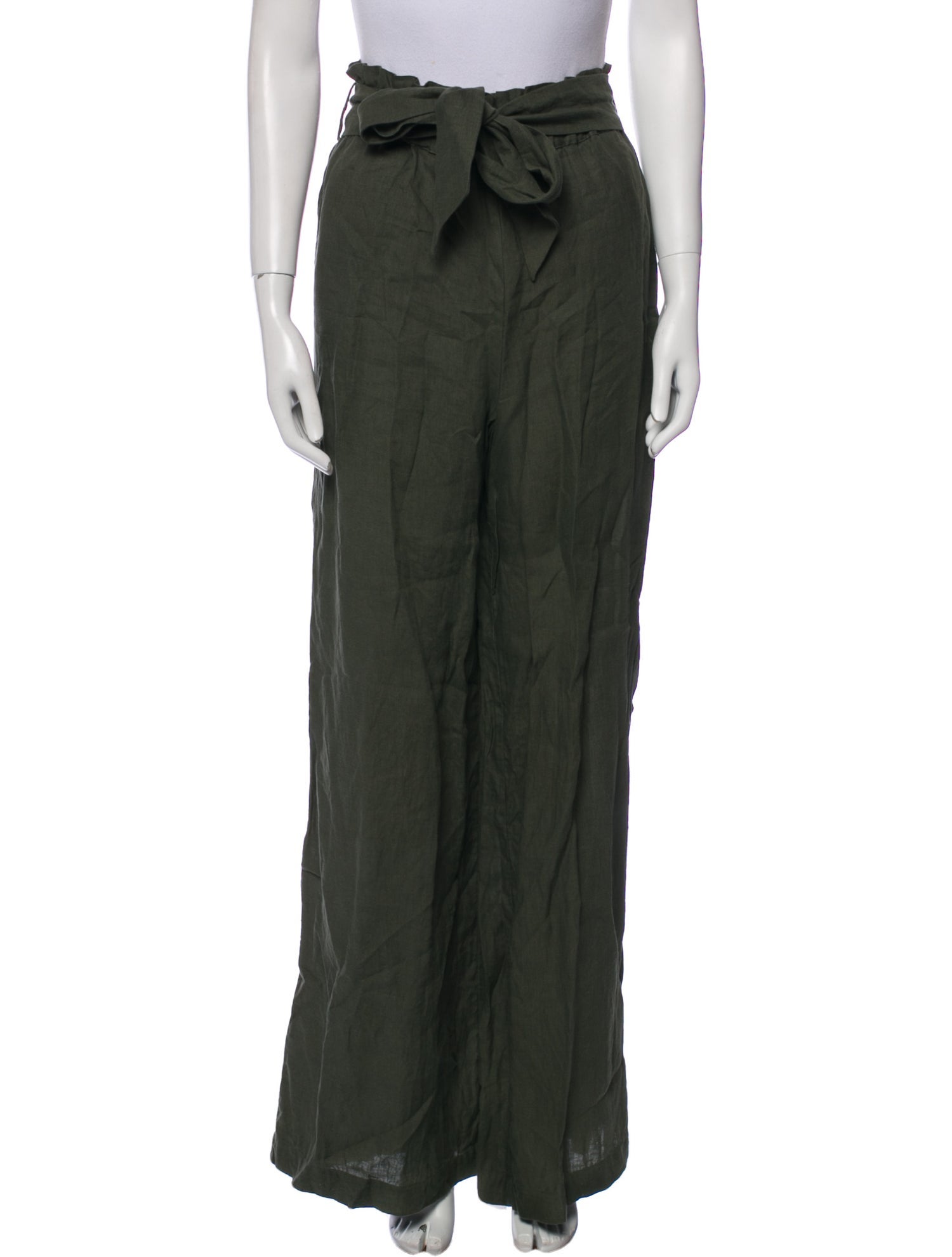 Asceno Linen Wide Leg Pants