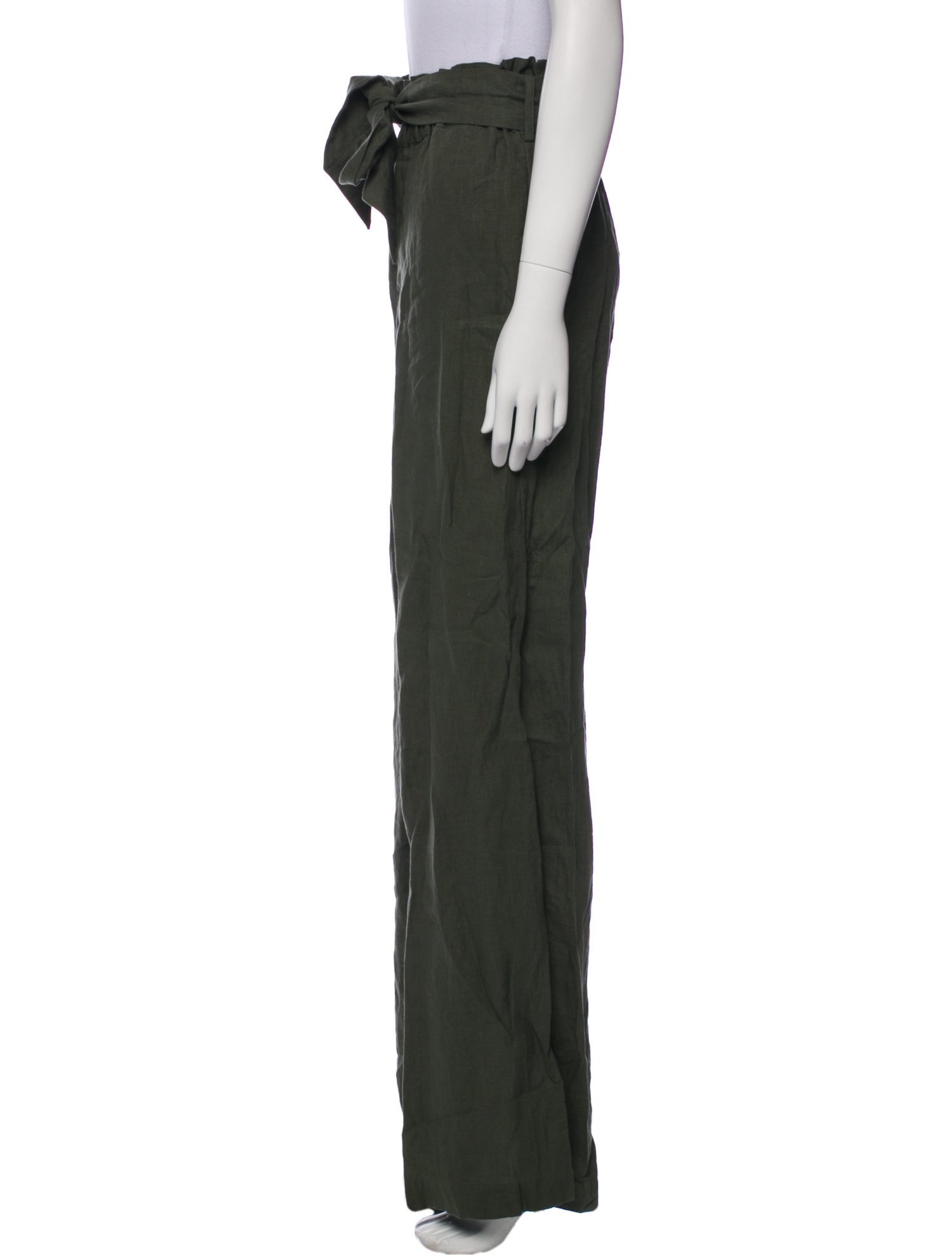 Asceno Linen Wide Leg Pants