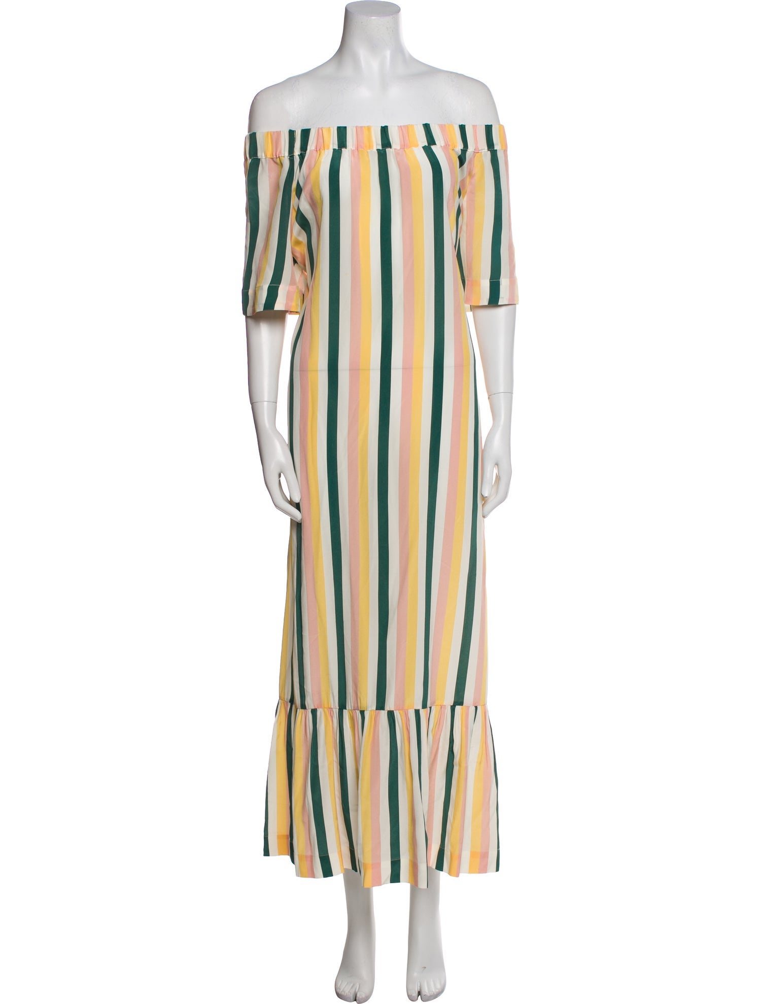 Asceno Striped Long Dress