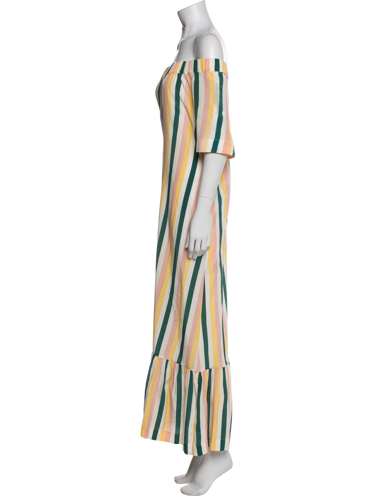 Asceno Striped Long Dress