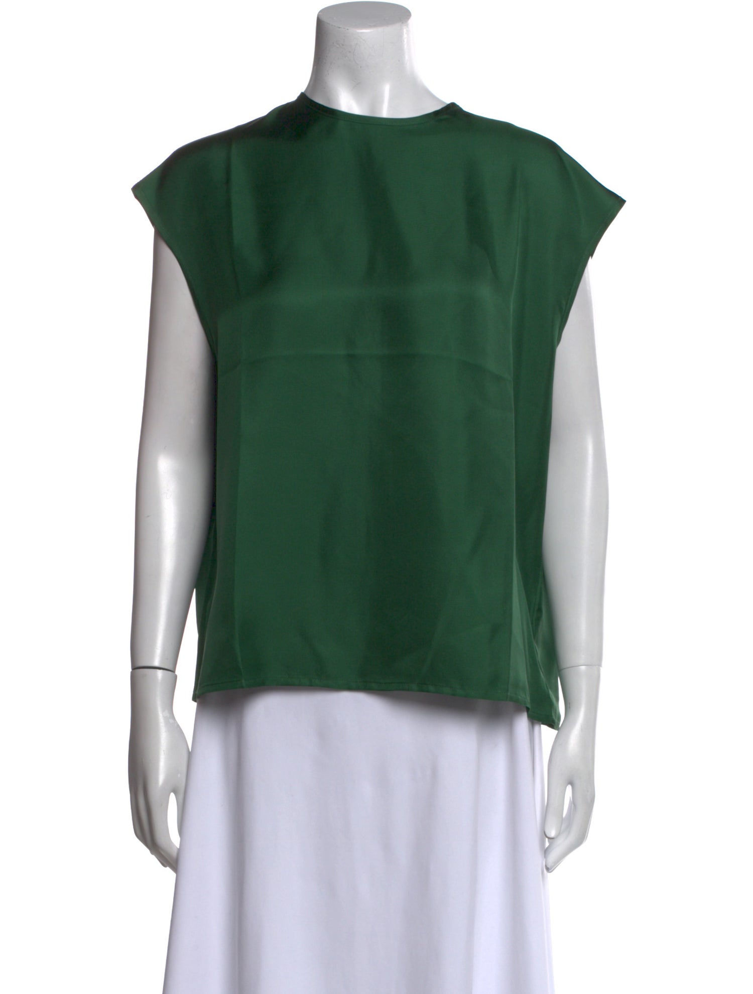 Asceno Silk Crew Neck Blouse w/ Tags