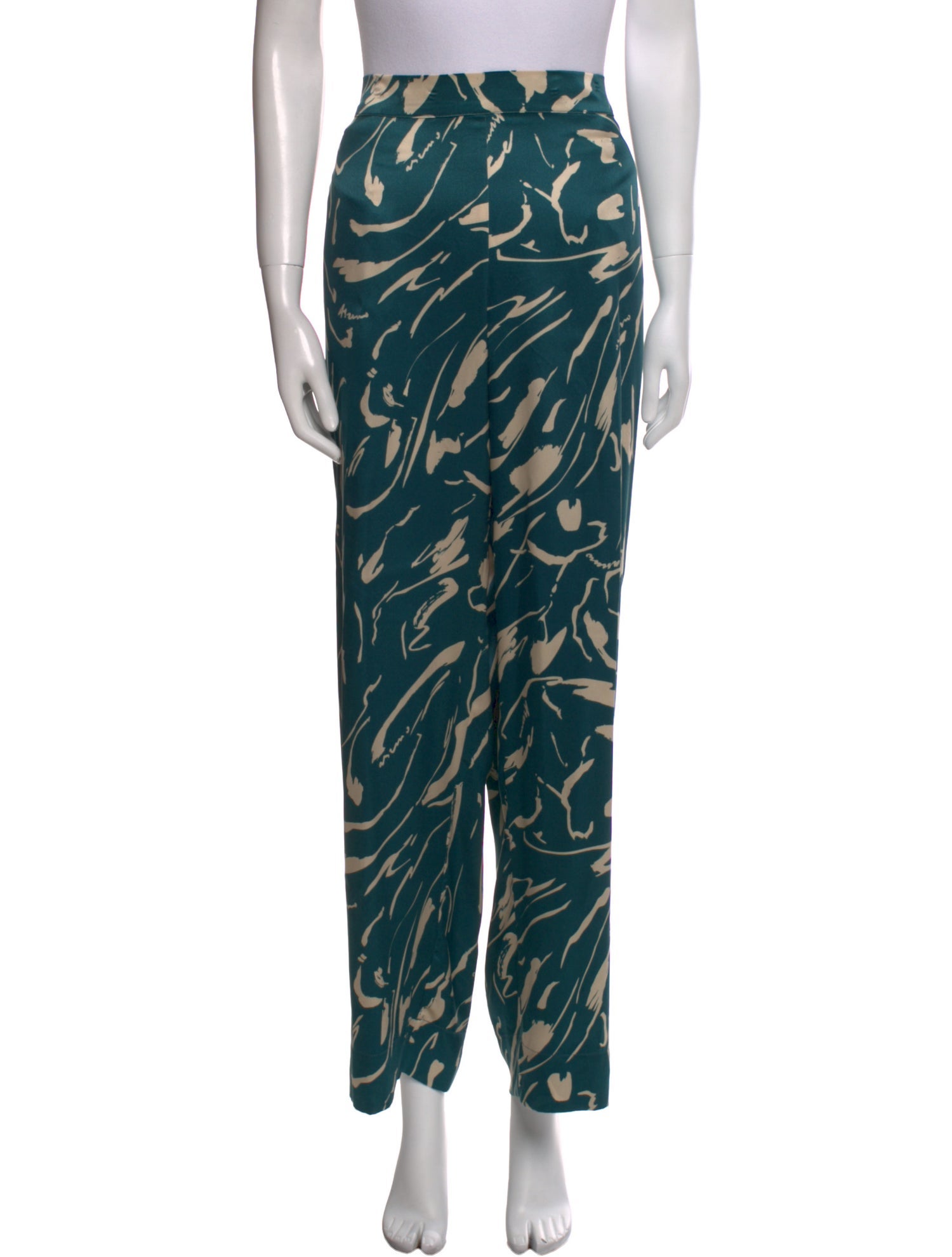 Asceno Silk Wide Leg Pants