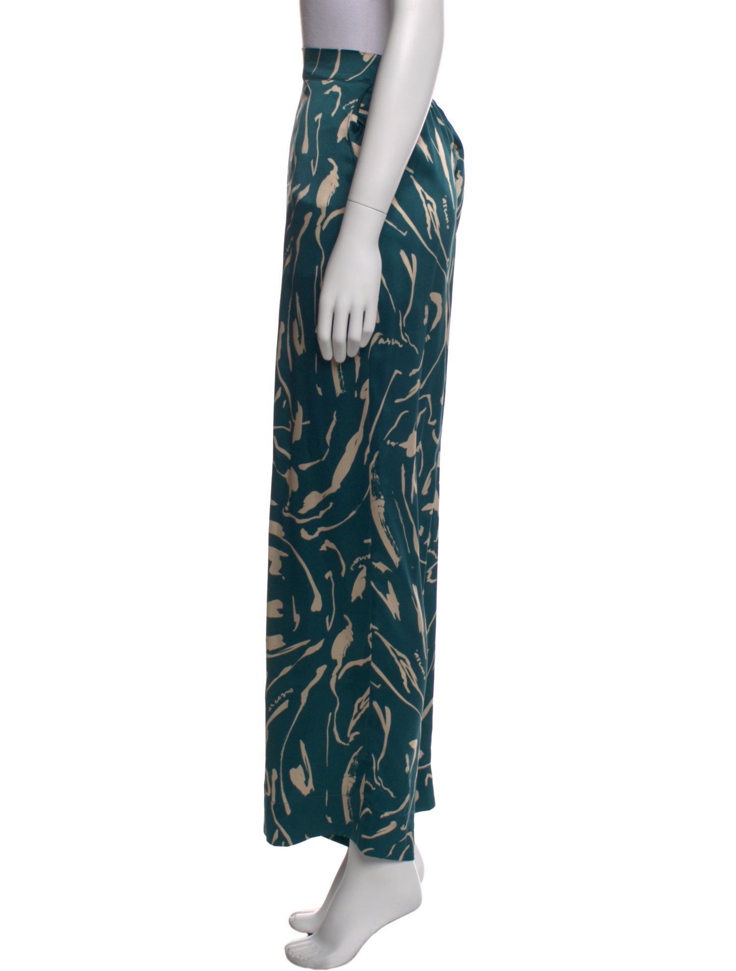 Asceno Silk Wide Leg Pants