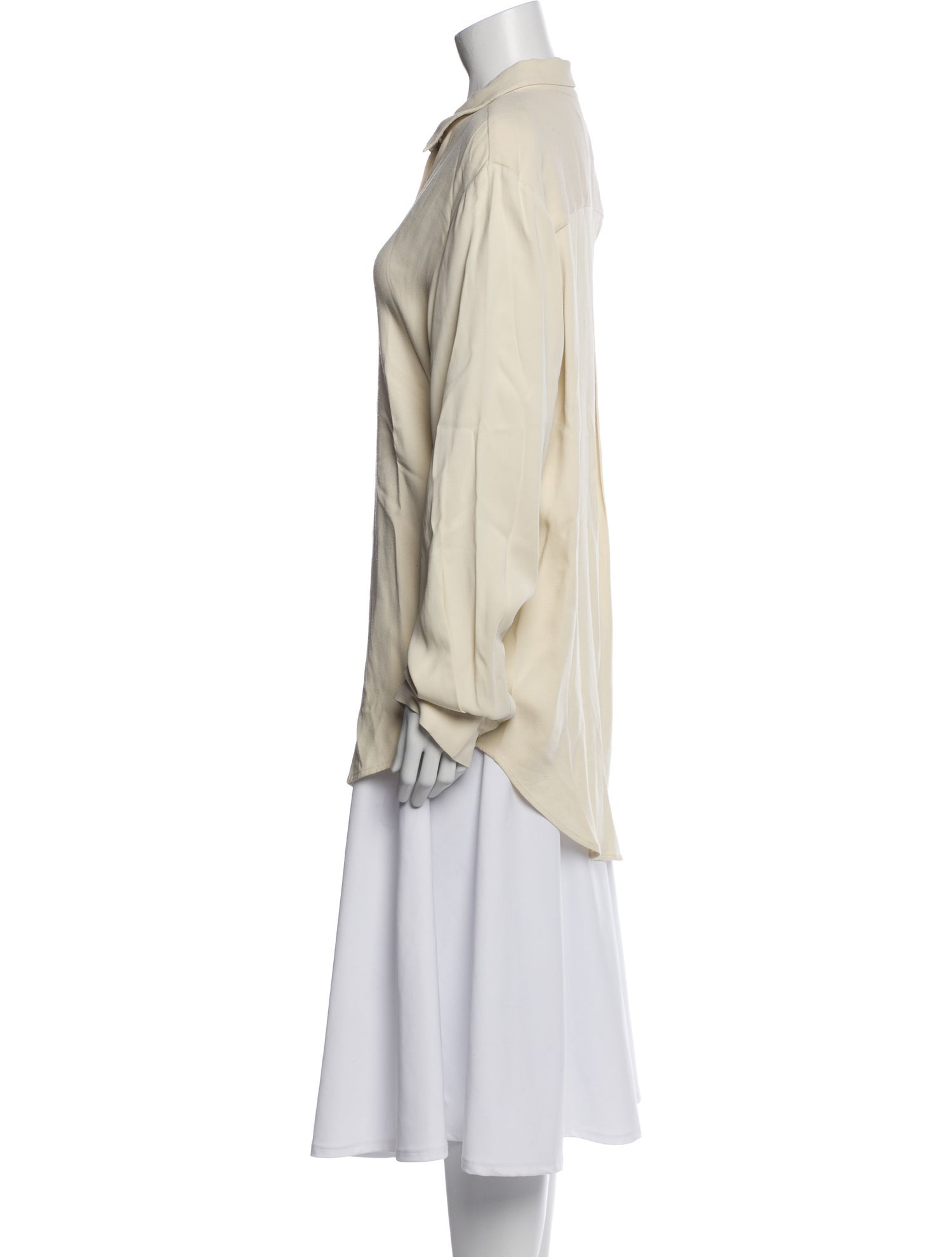 Asceno Long Sleeve Button-Up Top