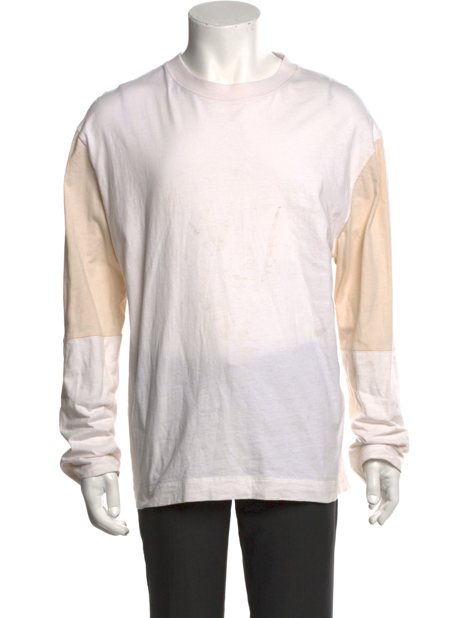 Schnayderman's Colorblock Pattern Crew Neck T-Shirt