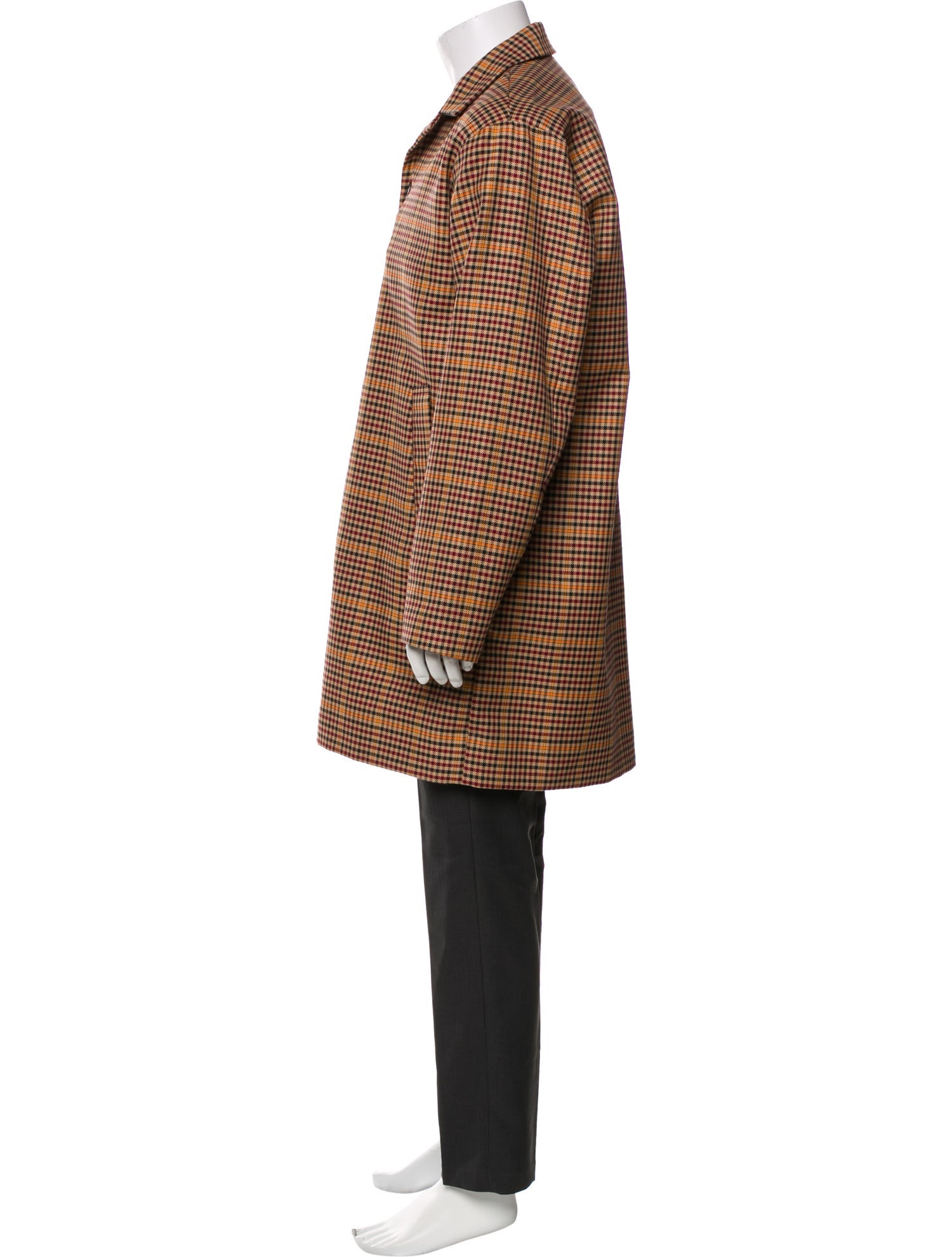 Schnayderman's Plaid Print Overcoat