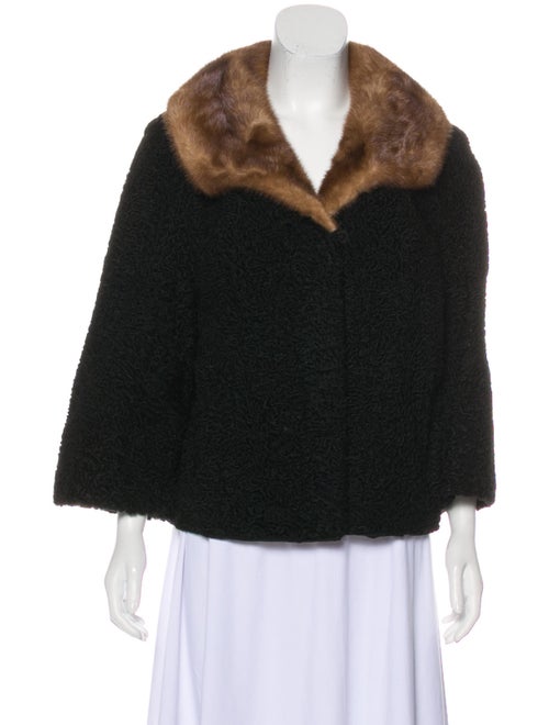 Schiaparelli Fur Jacket Black