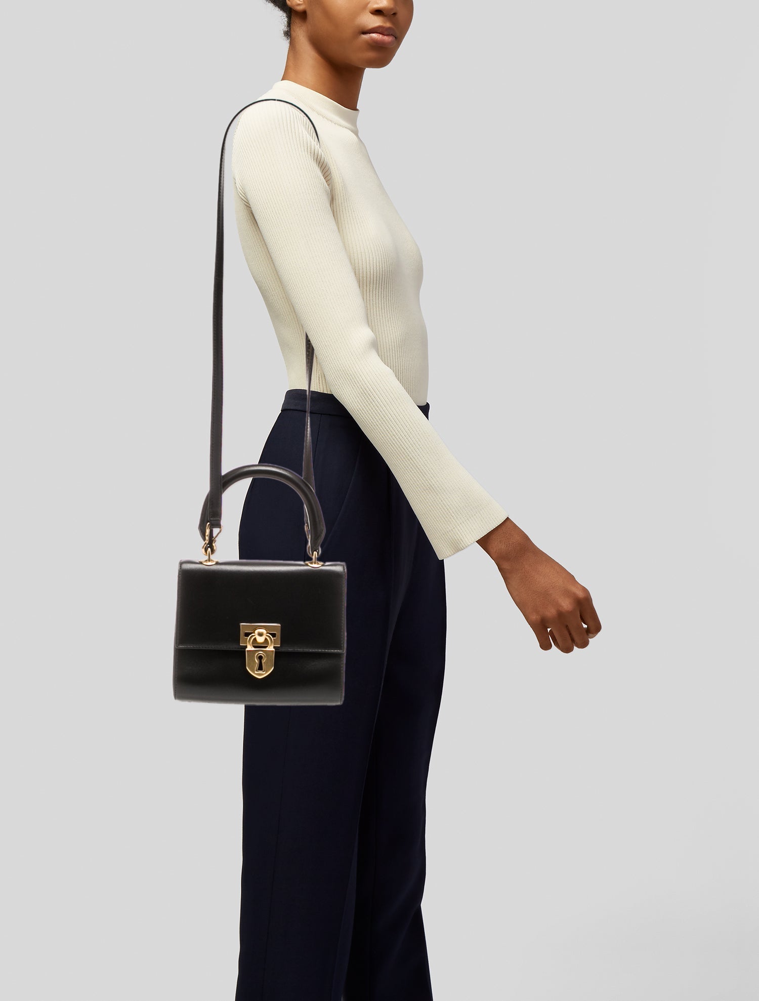 Schiaparelli Leather Shoulder Bag