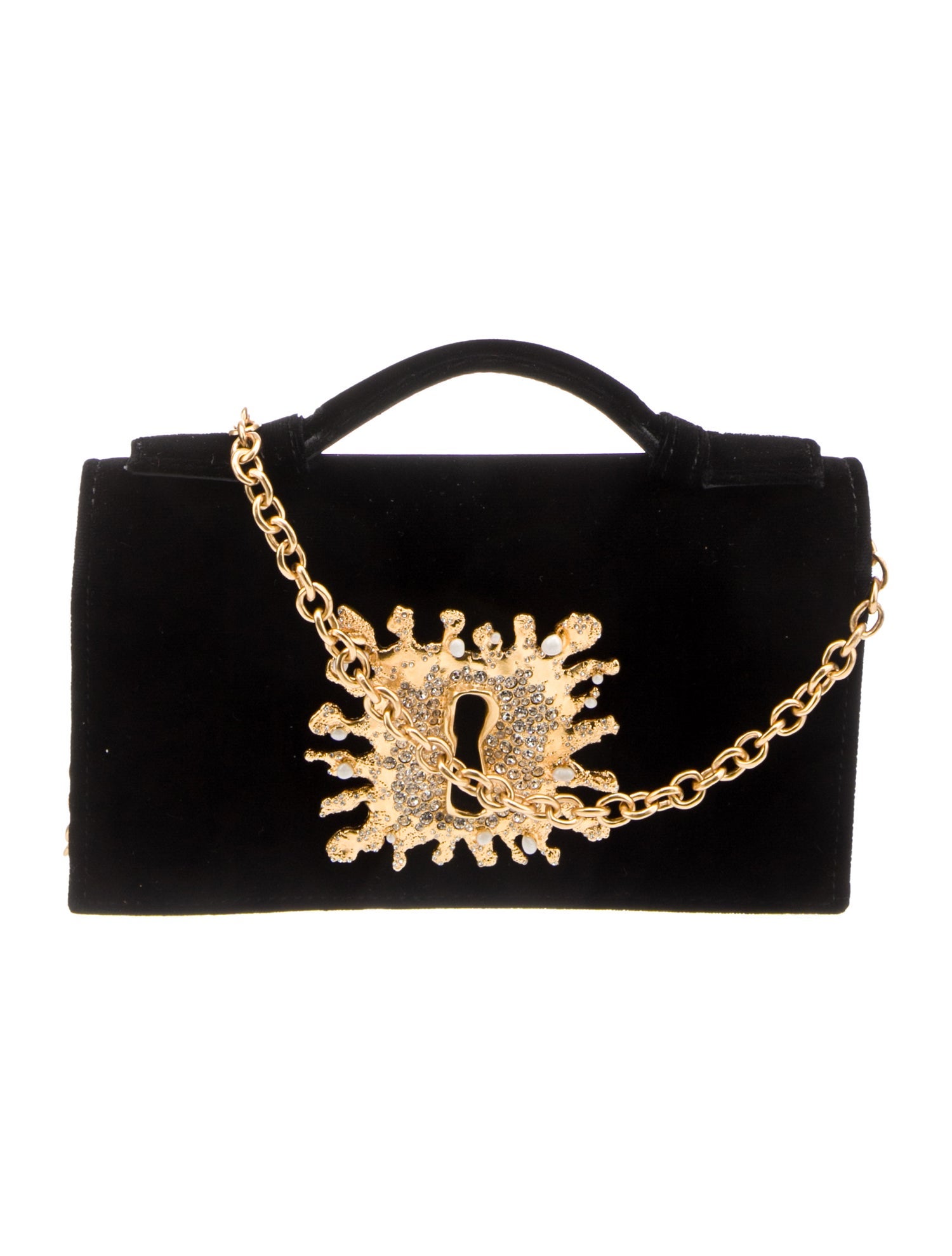 Schiaparelli Velvet Keyhole Bijou