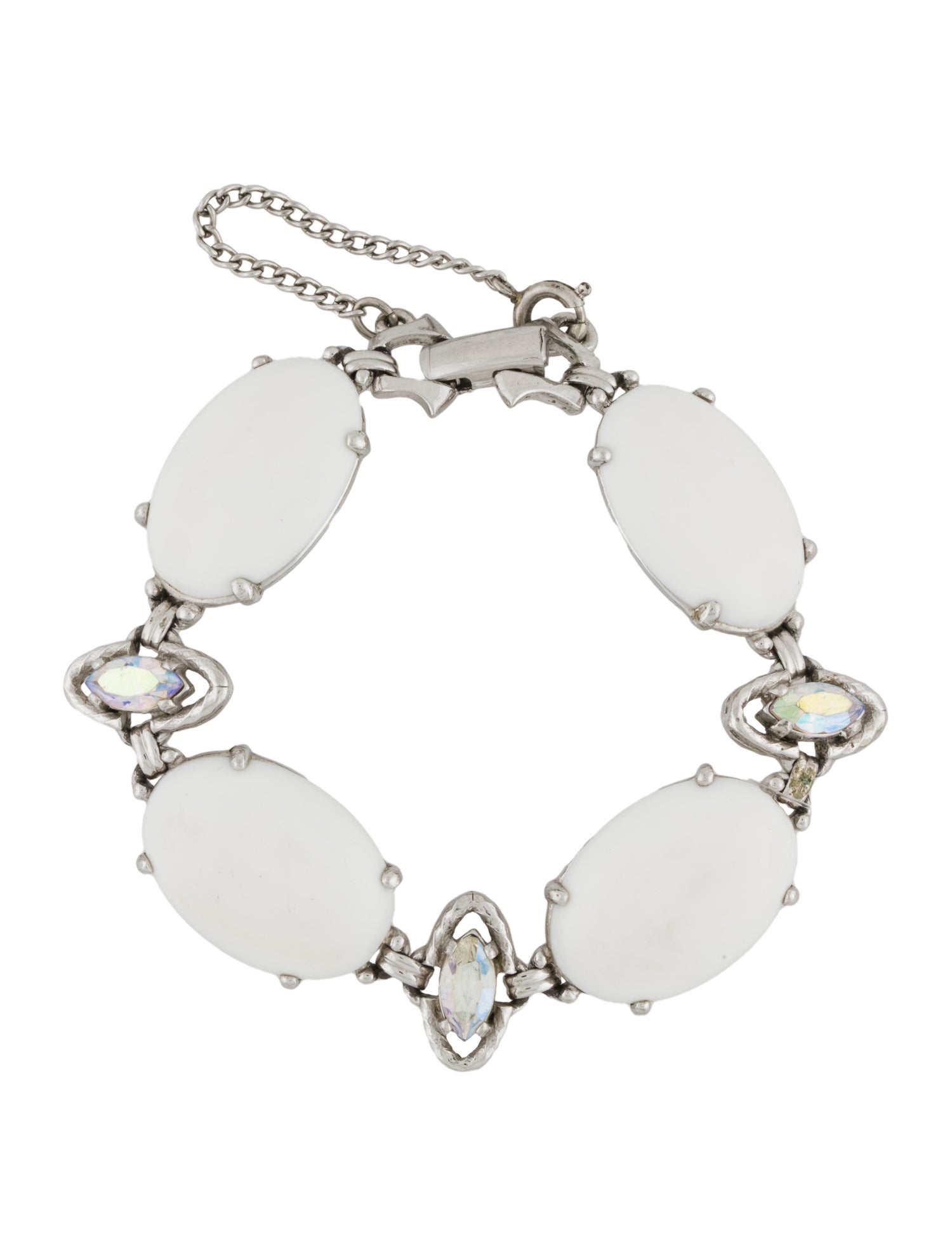 Schiaparelli Crystal & Resin Link Bracelet