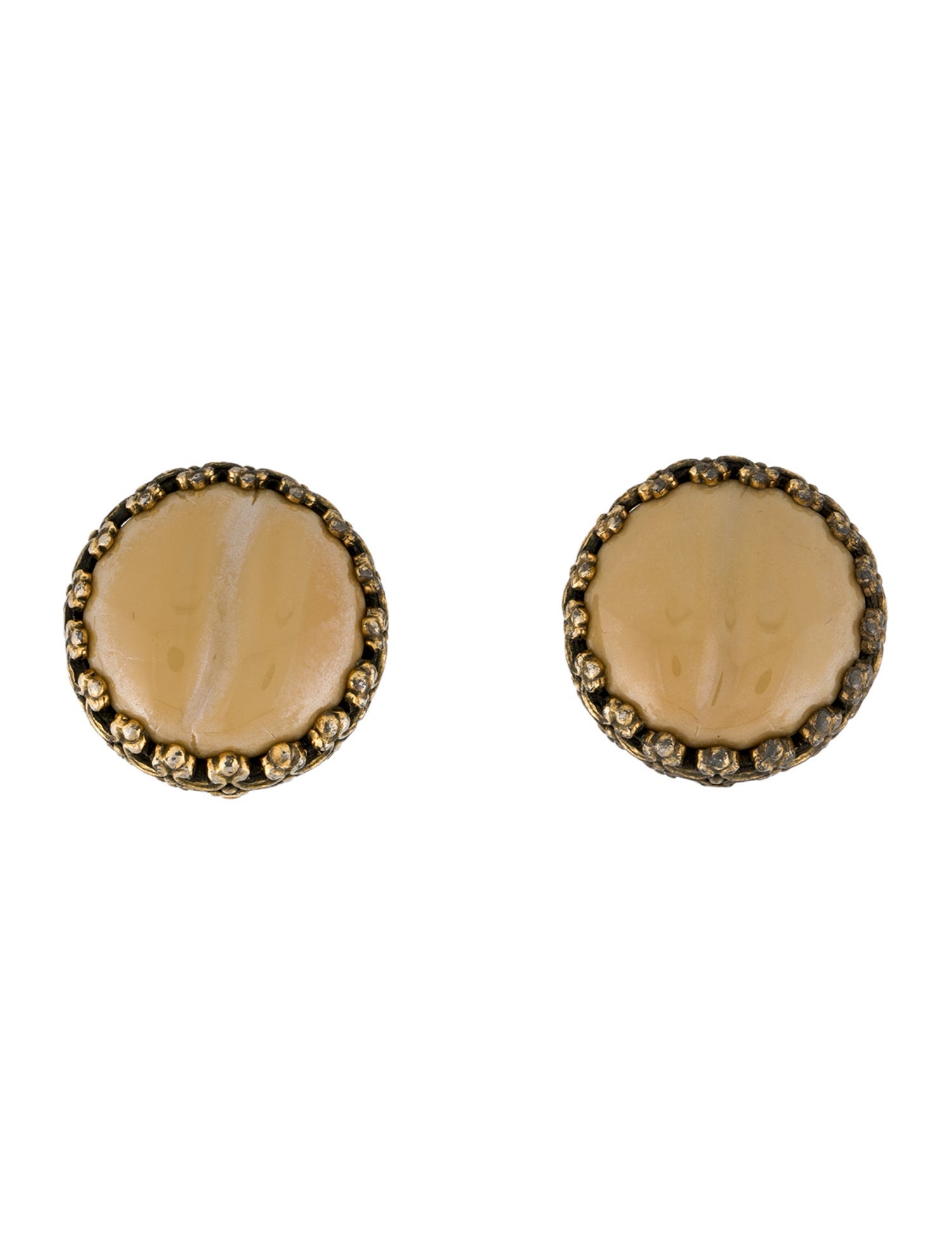 Schiaparelli Resin Clip-On Earriings